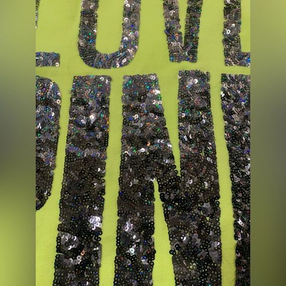 PINK VS NEON IRIDESCENT BLING HOODIE/ YOGA LEGGINGS PANTS OUTFIT M/S - Picture 7 of 11